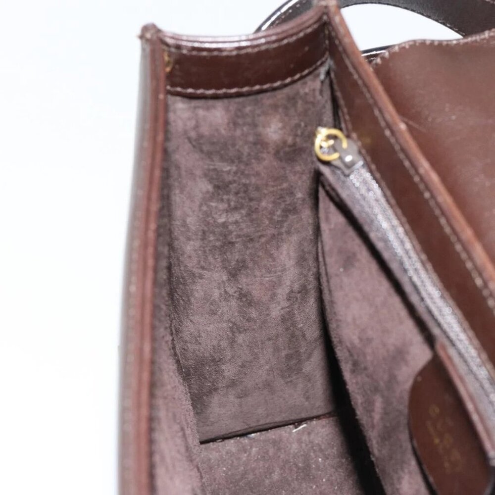 GUCCI Shoulder Bag Leather Brown Gold 001 1274 1874 Auth am9820 - Picture 11 of 16